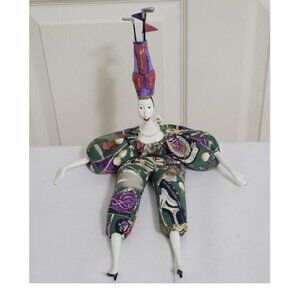 Poupees by Isabelle Porcelain Doll Fashion Diva GOLF CLUB Themed Headdress Rare